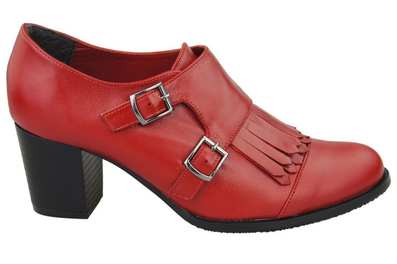 Damenschuhe, Naturleder, Rot 985 ElitaBut