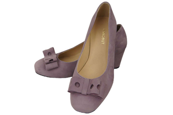 Damenschuhe Pumps Lila Natürliches Wildleder 163 ElitaBut