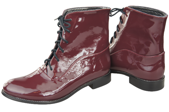 Damenschuhe Frühling/Herbst Naturleder Burgund Patent 155 L ElitaBut