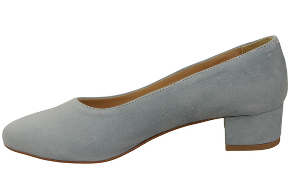 Bequeme Damen-Schuhe Hellblau aus echtem Veloursleder 220 Z ElitaBut