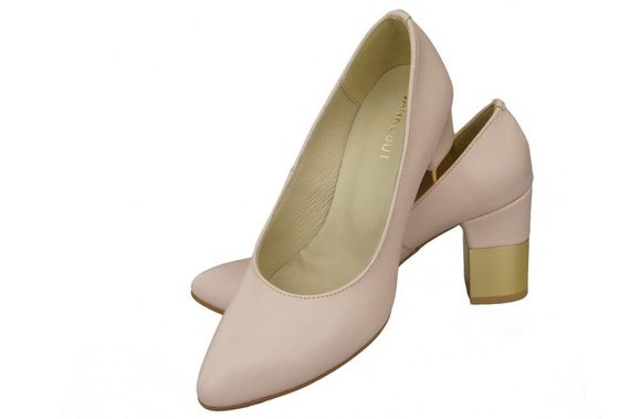 Damenschuhe Pumps Rosa Puder Naturleder 144 ElitaBut