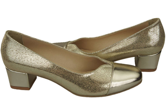 Damenschuhe Pumps Naturleder 164 Gold ElitaBut