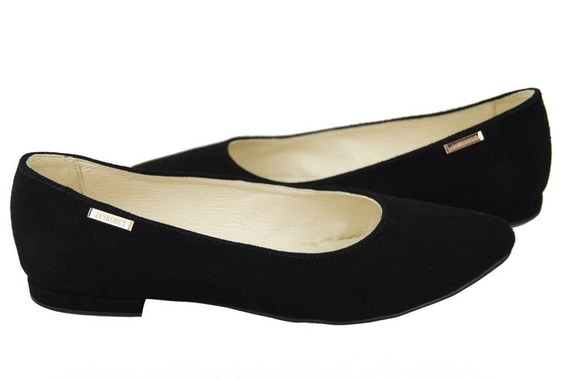 Damenschuhe Ballerinas Schwarz, Naturleder, Wildleder 131 ElitaBut