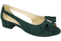 Schuhe Damensandalen Grünes natürliches Wildleder 994 Kombination aus Stil und Komfort ElitaBut