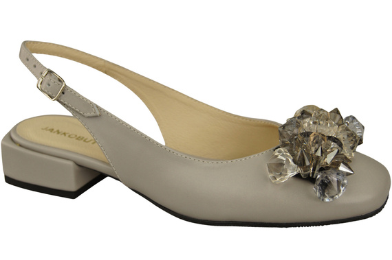 Damen Schuhe Helle Esche Sandalen mit Kristallen Naturleder 215 ElitaBut