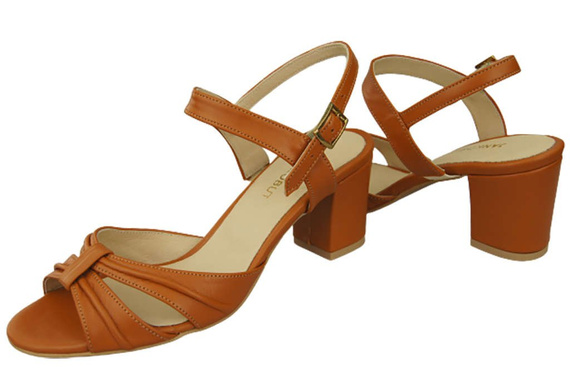 Damenschuhe Sandalen Rot Naturleder 168 ElitaBut