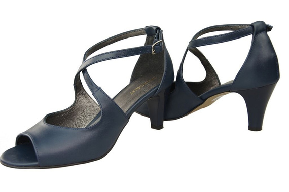 Damenschuhe Sandalen Marineblau Naturleder 115 ElitaBut