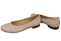 Damenschuhe Bequeme Ballerinas Naturleder Puderrosa 162 ElitaBut