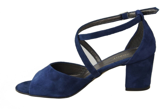 Damenschuhe Sandalen Marineblau, Naturleder, Wildleder 111 ElitaBut