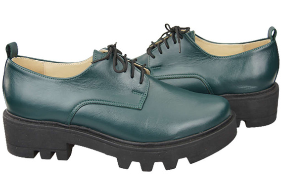 Schuhe Damen Schnürschuhe Malachitleder Natur 180 ElitaBut