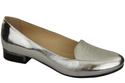 Damen Ballerinas Lords, Naturleder, Silber 908 ElitaBut
