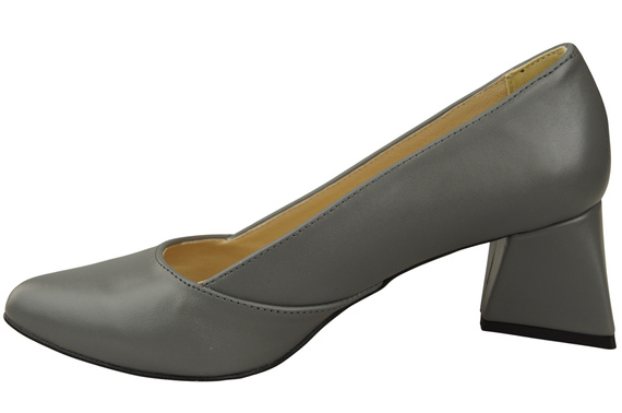 Damen Pumps Aschgrau Echtleder Spitz Zehen Absatz ElitaBut 221