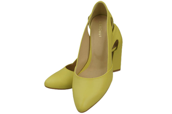 Damenschuhe Zitronenpumps, Naturleder 184 ElitaBut