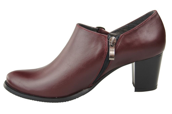 Damenstiefel aus Naturleder, Burgunderrot 109 ElitaBut