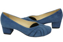 Damenschuhe Pumps, natürliches Wildleder, Blau 786 von ElitaBut