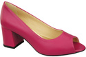 Damenschuhe PEEP TOE Pumps Lila Naturleder mit beschichtetem Absatz 192 ElitaBut