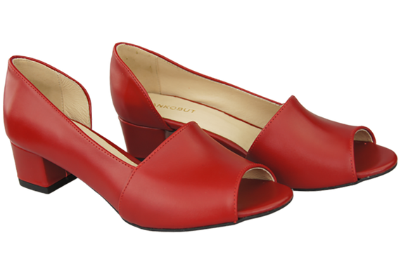 Damenschuhe Sandalen Rot Naturleder 147 ElitaBut