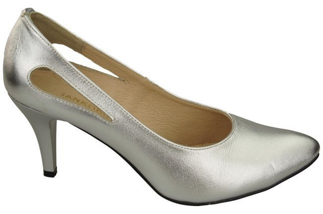 Damenschuhe Silber Pumps Naturleder 166 ElitaBut