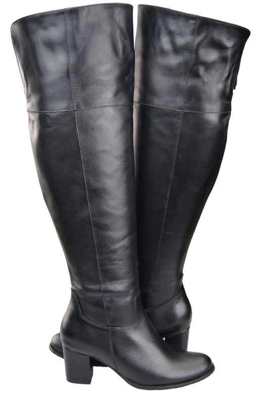 Footwear Overknee-Stiefel für Damen, Naturleder 190 Schwarz ElitaBut