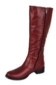 Damenstiefel, Stiefel, Naturleder, rot 747 ElitaBut