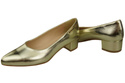 Damen Pumps Gold mit niedrigem Absatz zeitlose Eleganz und Komfort 220 ElitaBut