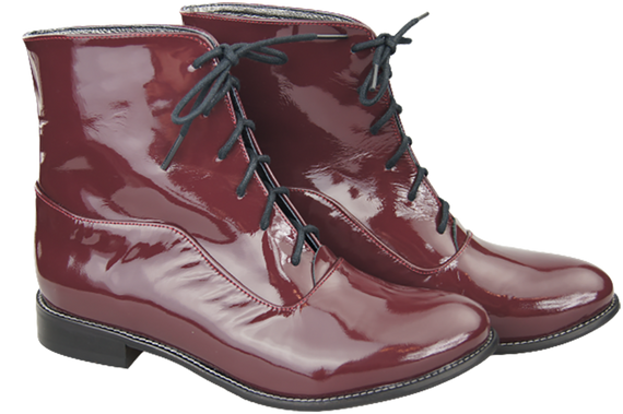 Damenschuhe Frühling/Herbst Naturleder Burgund Patent 155 L ElitaBut