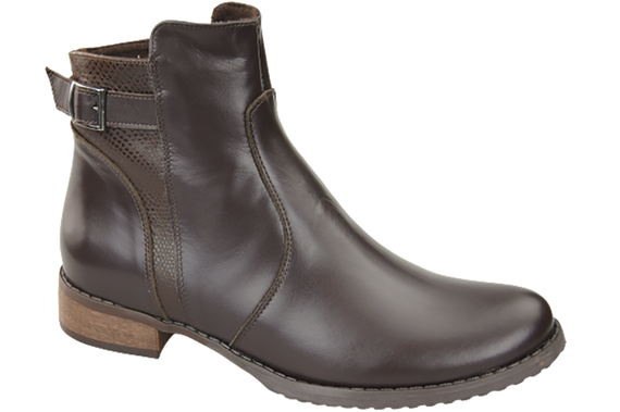 Damen-Winterstiefel, Naturleder, Braun 156 von ElitaBut