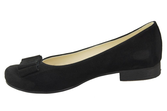 Damenschuhe Ballerinas Schwarz, Naturleder, Wildleder 126 ElitaBut