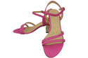 Damenschuhe Fuchsia Naturleder 197 Sinnlich freizügige Fußsandalen ElitaBut