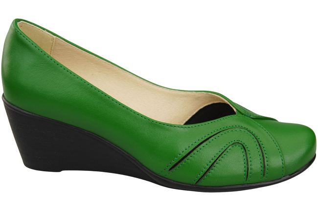 Damen Schwarz Naturleder Gestiefelte Grün 828 ElitaBut