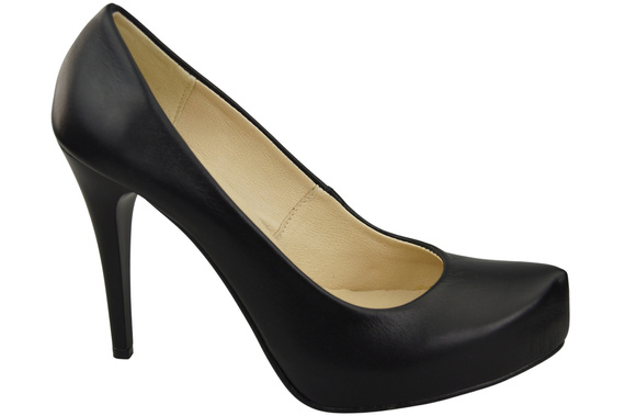 Damen Footwear Schwarz Stiletto Pumps Naturleder 205 ElitaBut