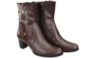 Damenschuhe Damenstiefel Warmes Naturleder Chocolate 882 Z ElitaBut