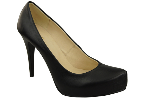 Damen Footwear Schwarz Stiletto Pumps Naturleder 205 ElitaBut