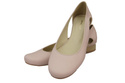 Damen-Ballerinas Puderrosa, Naturleder 103 ElitaBut