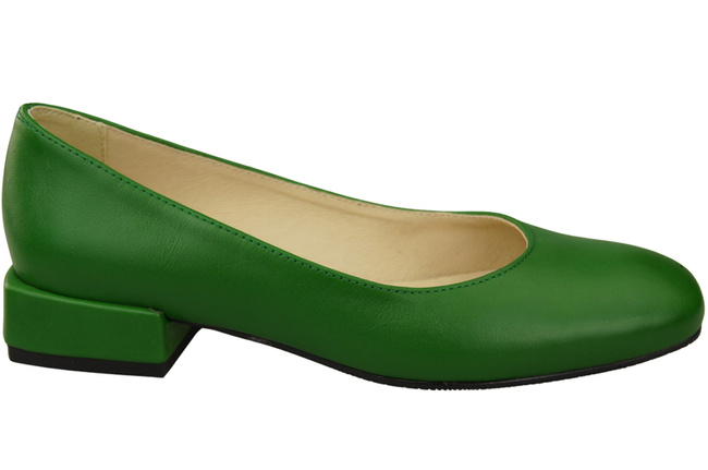 Bequeme Frauen Schuhe Grün Flats Natural Leder 204 ElitaBut