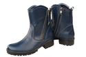 Damenstiefel Naturleder Marineblau 122 ElitaBut