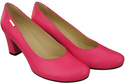 Klassische Damen Neon Pink Leder Mandel Nase Pumps 201 ElitaBut