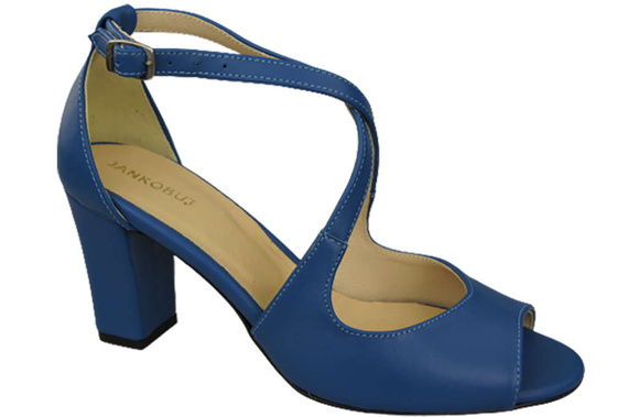 Damenschuhe Sandalen Blau Naturleder 186 ElitaBut