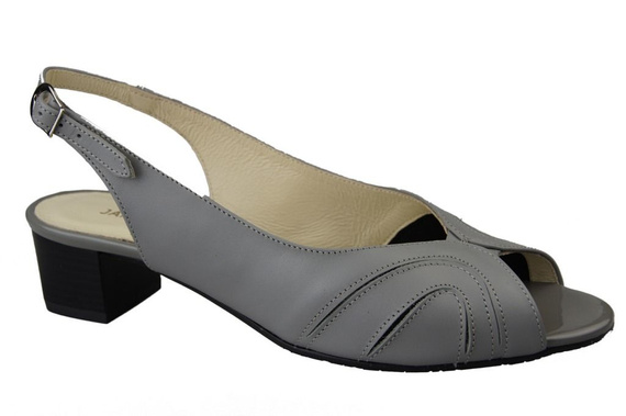 Damenschuhe Sandalen, Naturleder, Grau 991 ElitaBut