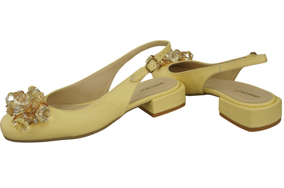 Damen Schuhe Banane Sandalen mit Kristallen Naturleder 215 ElitaBut