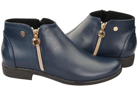 Frühlingsstiefel für Damenschuhe, Naturleder, Marineblau 872 ElitaBut