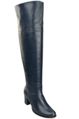 Footwear Overknee-Stiefel für Damen, Naturleder 190, Marineblau ElitaBut