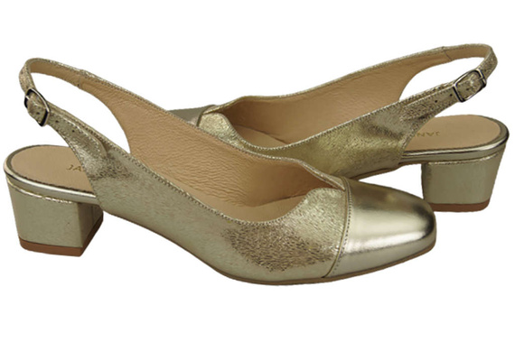 Damenschuhe Sandalen Naturleder 165 Gold ElitaBut