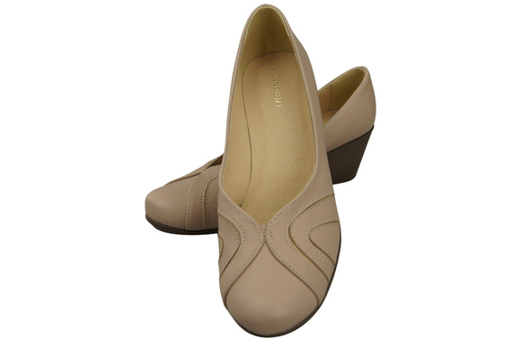 Damen Schwarz Naturleder Gestiefelte Cappuccino Blass 828 ElitaBut