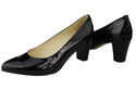 Damenschuhe Pumps Naturleder Schwarzlack 974 ElitaBut