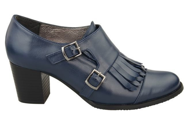 Damenschuhe, Naturleder, Marineblau 985 ElitaBut