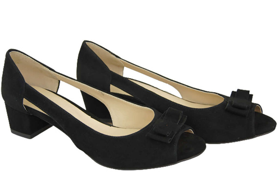 Damenschuhe Sandalen Schwarz Natürliches Wildleder 145 Von ElitaBut