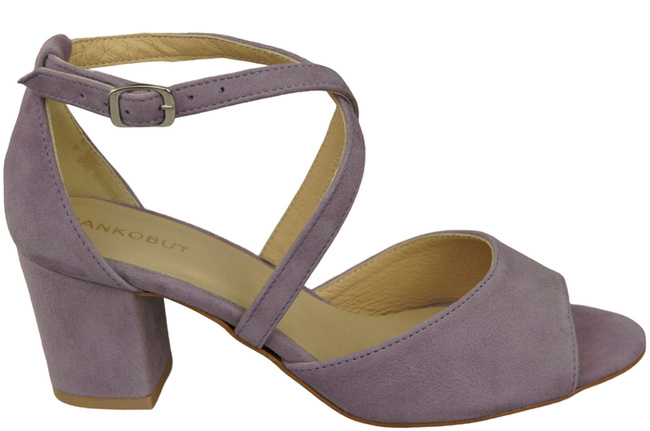 Damenschuhe Sandalen Lila, Naturleder, Wildleder 111 ElitaBut