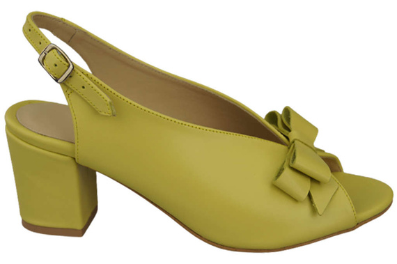 Damenschuhe Zitronensandalen, naturnarbiges Leder, 148 L ElitaBut