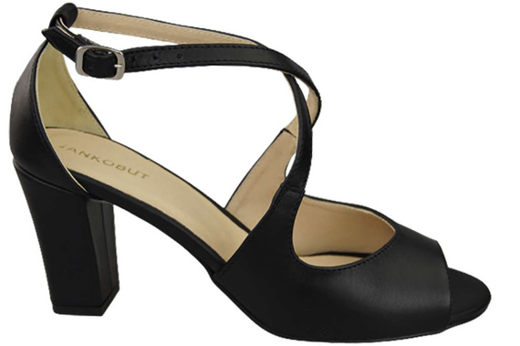 Damenschuhe Sandalen Schwarz Naturleder 186 ElitaBut